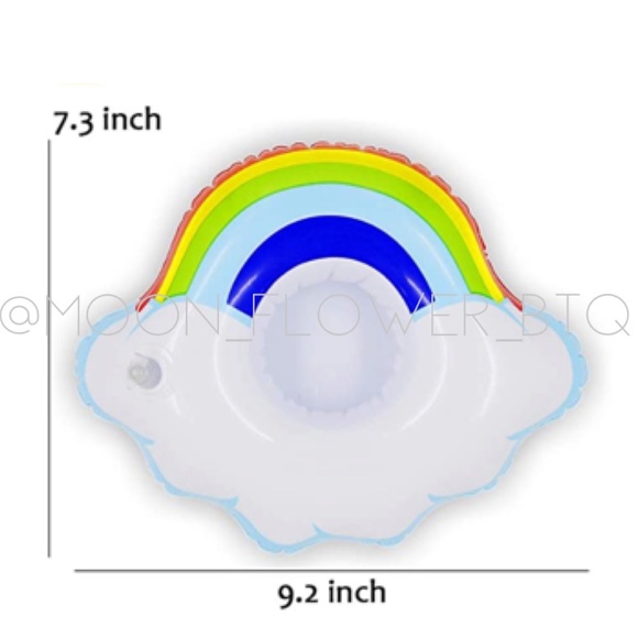 Inflatable Rainbow Drink Holder - Picture 3 of 3